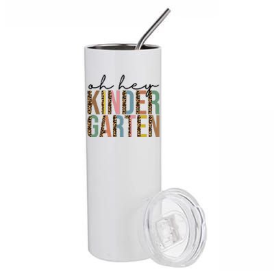 Oh Hey Kindergarten Back To School Stainless Steel Tumbler