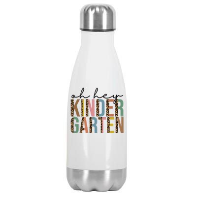 Oh Hey Kindergarten Back To School Stainless Steel Insulated Water Bottle