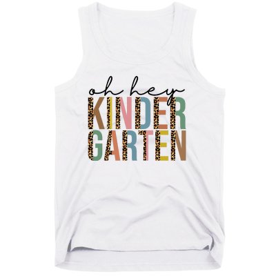 Oh Hey Kindergarten Back To School Tank Top