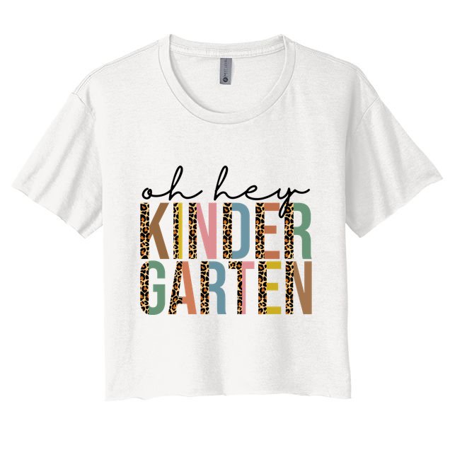 Oh Hey Kindergarten Back To School Crop Top