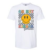 Oh Hey Kindergarten Teachers Kids Retro Smile Back To School Softstyle CVC T-Shirt