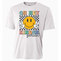 Oh Hey Kindergarten Teachers Kids Retro Smile Back To School Cooling Performance Crew T-Shirt