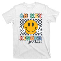 Oh Hey Kindergarten Teachers Kids Retro Smile Back To School T-Shirt