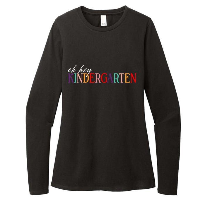 Oh Hey Kindergarten Womens CVC Long Sleeve Shirt