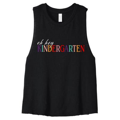 Oh Hey Kindergarten Women's Racerback Cropped Tank