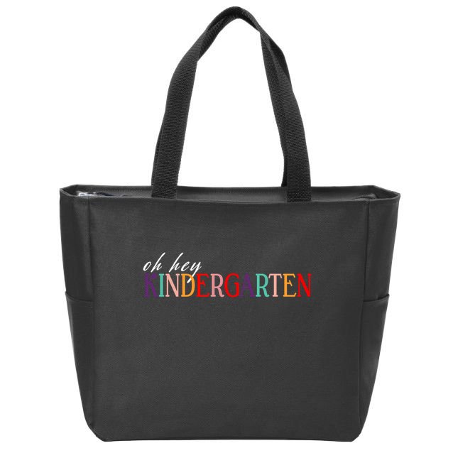 Oh Hey Kindergarten Zip Tote Bag