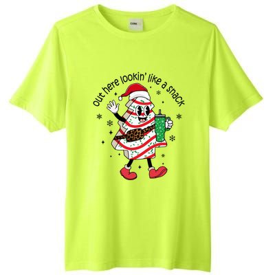 Out Here Lookin Like A Snack Christmas Tree Cake Tall Fusion ChromaSoft Performance T-Shirt