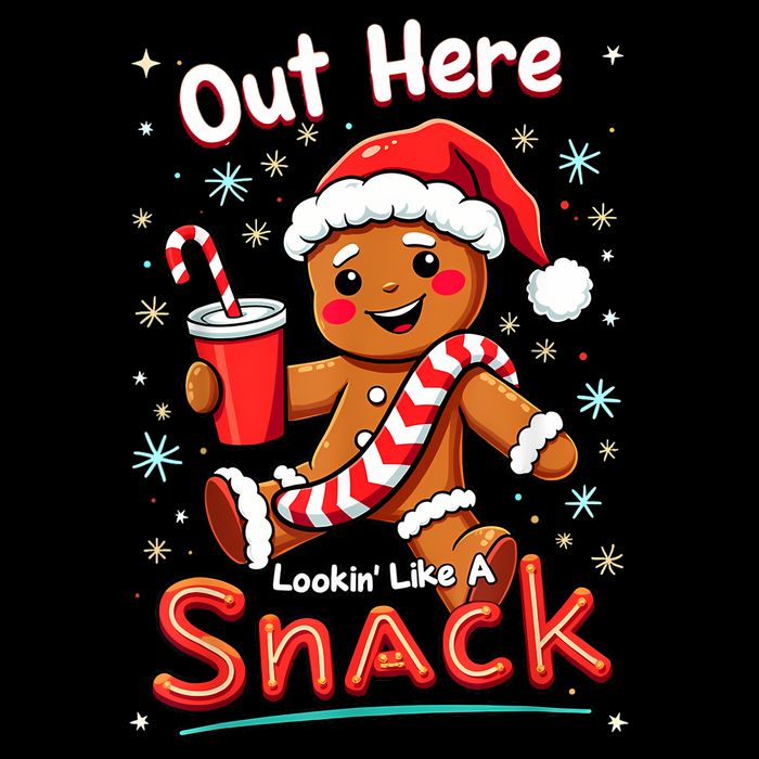 Out Here Looking Like A Snack Christmas Funny Boujee Xmas 16 in Basic Backpack