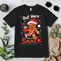 Out Here Looking Like A Snack Christmas Funny Boujee Xmas Premium T-Shirt