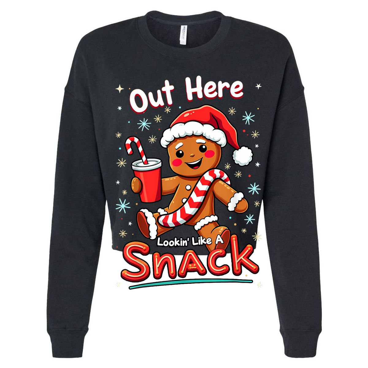 Out Here Looking Like A Snack Christmas Funny Boujee Xmas Golf Towel