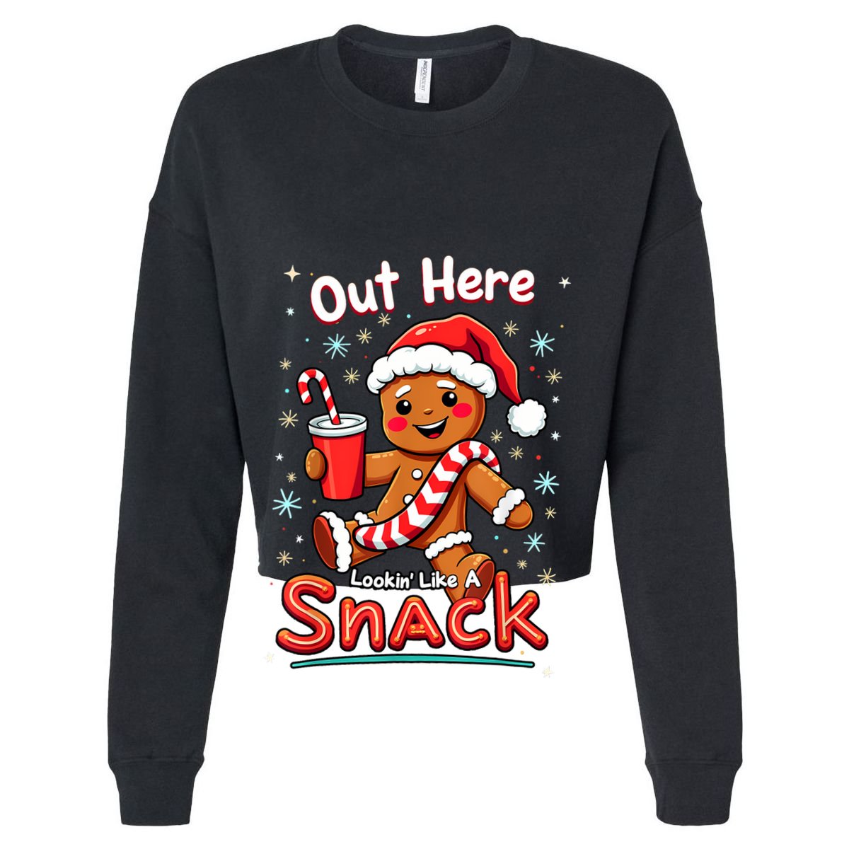 Out Here Looking Like A Snack Christmas Funny Boujee Xmas Golf Towel
