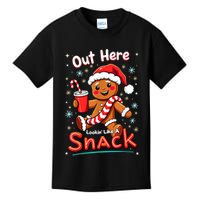 Out Here Looking Like A Snack Christmas Funny Boujee Xmas Kids T-Shirt