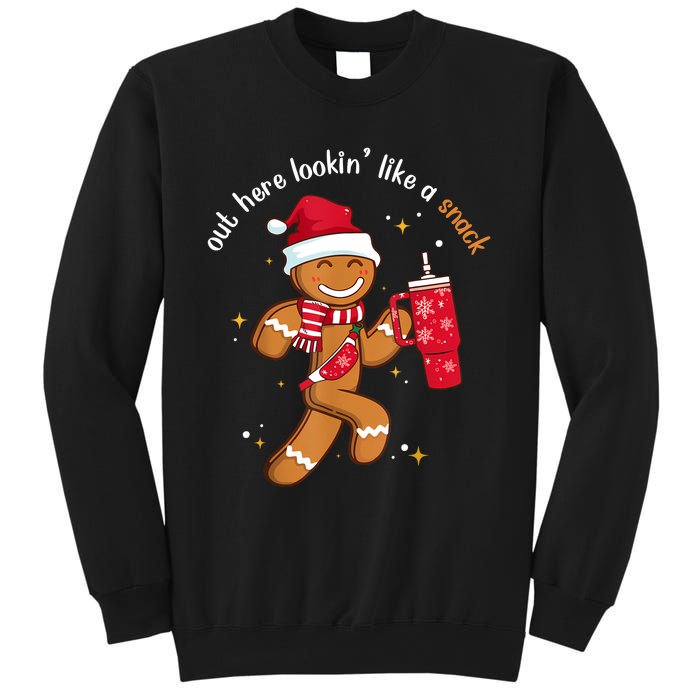 Out Here Looking Like A Snack Boujee Christmas Gingerbread Sweatshirt