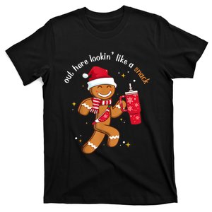 Out Here Looking Like A Snack Boujee Christmas Gingerbread T-Shirt