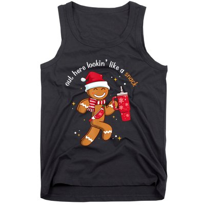 Out Here Looking Like A Snack Boujee Christmas Gingerbread Tank Top