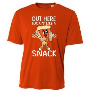 Out Here Lookin Like A Snack Pumpkin Pie Thanksgiving Gift Cooling Performance Crew T-Shirt