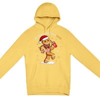 Out Here Looking Like A Snack Funny Boujee Xmas Gingerbread Premium Pullover Hoodie