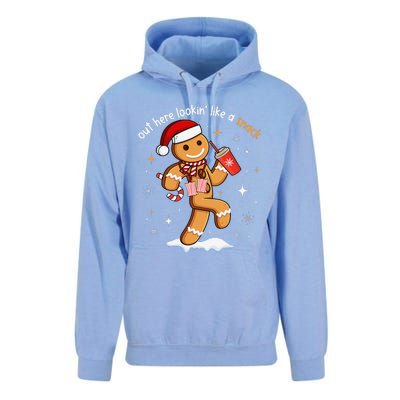 Out Here Looking Like A Snack Funny Boujee Xmas Gingerbread Unisex Surf Hoodie