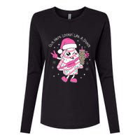 Out Here Looking Like A Snack Cute Boo Jee Xmas Trees Cakes Womens Cotton Relaxed Long Sleeve T-Shirt