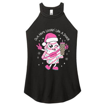 Out Here Looking Like A Snack Cute Boo Jee Xmas Trees Cakes Women's Perfect Tri Rocker Tank