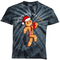 Out Here Looking Like A Snack Funny BouJee Xmas Gingerbread Kids Tie-Dye T-Shirt