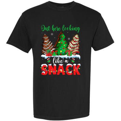 Out Here Looking Like A Snack Christmas Trees Garment-Dyed Heavyweight T-Shirt