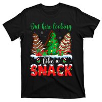 Out Here Looking Like A Snack Christmas Trees T-Shirt