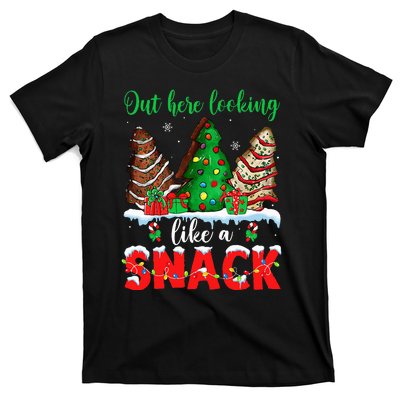 Out Here Looking Like A Snack Christmas Trees T-Shirt