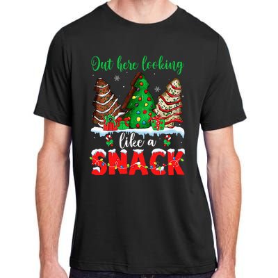 Out Here Looking Like A Snack Christmas Trees Adult ChromaSoft Performance T-Shirt