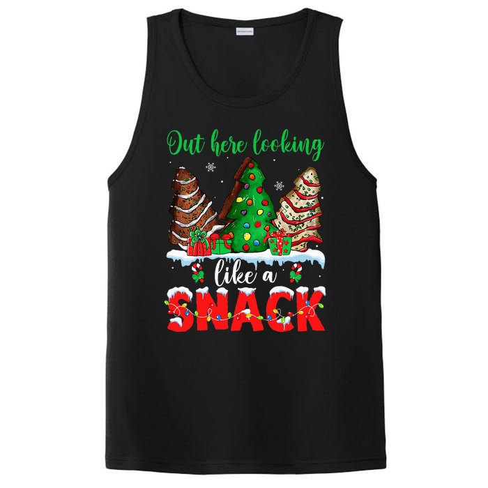 Out Here Looking Like A Snack Christmas Trees PosiCharge Competitor Tank