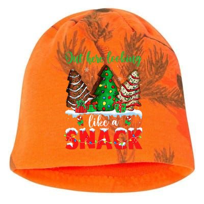 Out Here Looking Like A Snack Christmas Trees Kati - Camo Knit Beanie