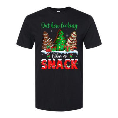 Out Here Looking Like A Snack Christmas Trees Softstyle CVC T-Shirt