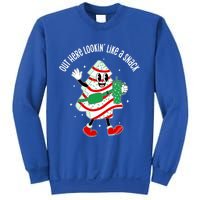 Out Here Looking Like A Snack Christmas Tree Cake Gift Sweatshirt