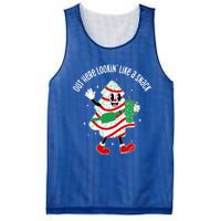 Out Here Looking Like A Snack Christmas Tree Cake Gift Mesh Reversible Basketball Jersey Tank