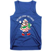 Out Here Looking Like A Snack Christmas Tree Cake Gift Tank Top