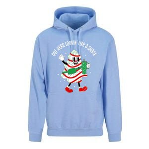 Out Here Looking Like A Snack Christmas Tree Cake Gift Unisex Surf Hoodie