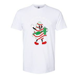 Out Here Looking Like A Snack Christmas Tree Cake Gift Softstyle CVC T-Shirt