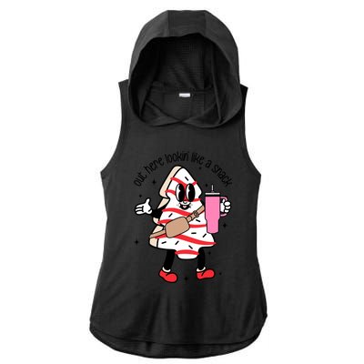 Out Here Looking Like A Snack Gift Ladies PosiCharge Tri-Blend Wicking Draft Hoodie Tank