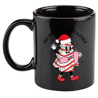 Out Here Lookin Like A Snack Boojee Christmas Tree Cake Gift 11oz C Handle Ceramic Mug
