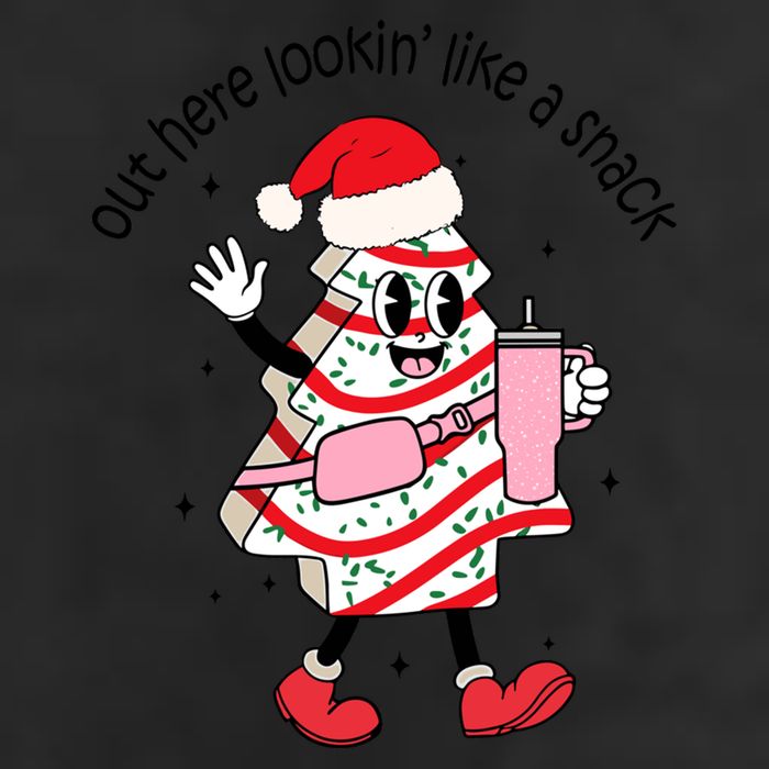 Out Here Lookin Like A Snack Boojee Christmas Tree Cake Gift 11oz C Handle Ceramic Mug