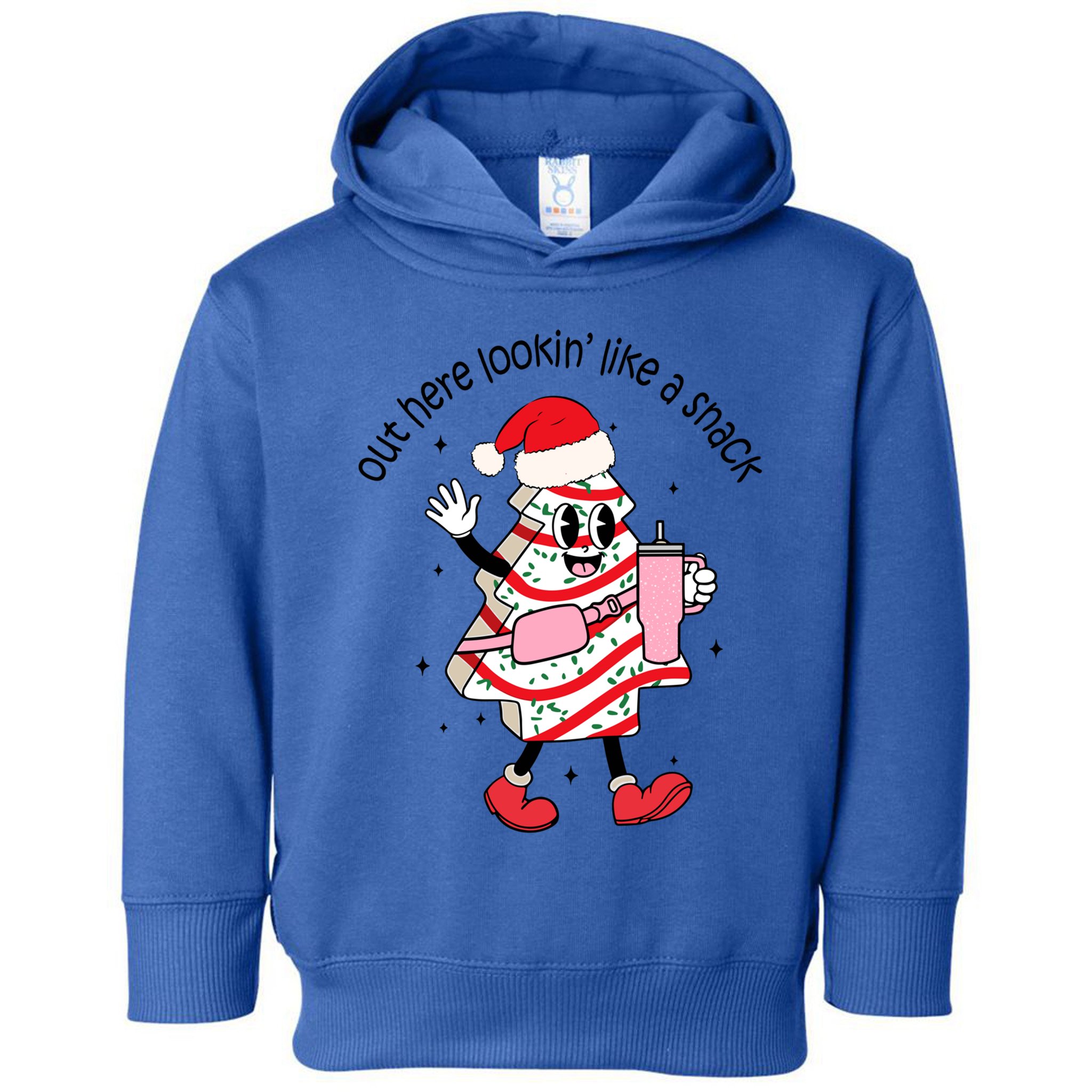 Out Here Lookin Like A Snack Boojee Christmas Tree Cake Gift Toddler Hoodie