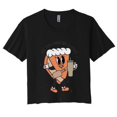 Out Here Looking Like A Snack Thanksgiving Pumpkin Pie Gift Crop Top