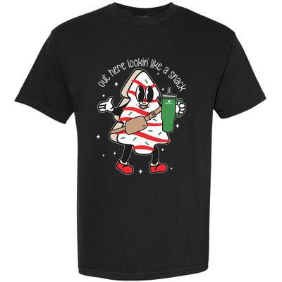 Out Here Looking Like A Snack Cute Boo Jee Xmas Trees Cakes Garment-Dyed Heavyweight T-Shirt