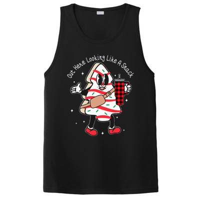 Out Here Looking Like A Snack Cute Xmas Tree Cake Christmas PosiCharge Competitor Tank