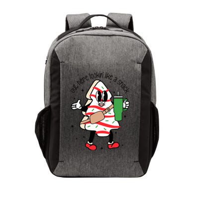 Out Here Looking Like A Snack Cute Xmas Christmas Tree Cake Vector Backpack