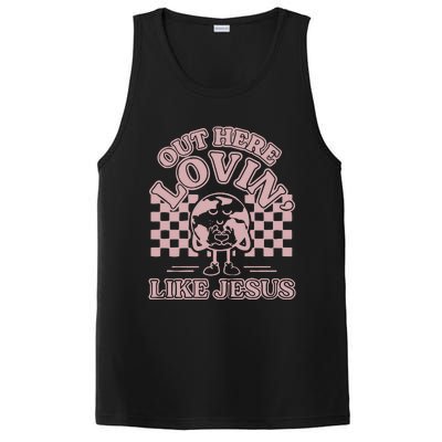 Out Here Lovin Like Jesus PosiCharge Competitor Tank