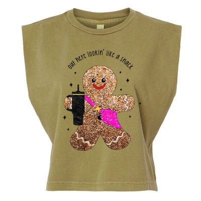 out here looking like a snack gingerbread man Garment-Dyed Women's Muscle Tee