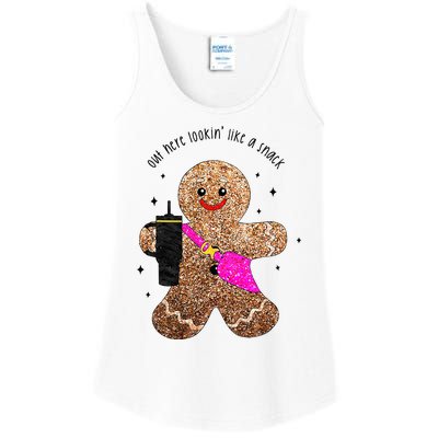 out here looking like a snack gingerbread man Ladies Essential Tank