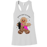 out here looking like a snack gingerbread man Women's Racerback Tank