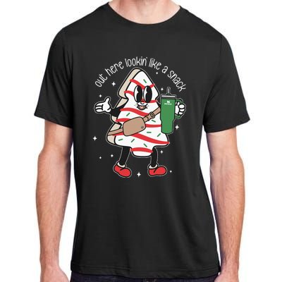 Out Here Looking Like A Snack Cute Boo Jee Xmas Trees Cakes Adult ChromaSoft Performance T-Shirt